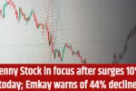 Penny Stock in focus after surges 10% today; Emkay warns of 44% decline